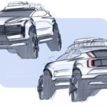 volvo ex30 cross country exterior sketch