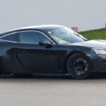 porsche cayman spy shot front angled axw3w3
