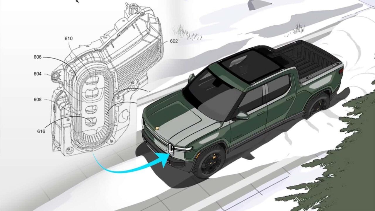 rivian heated headlight patent