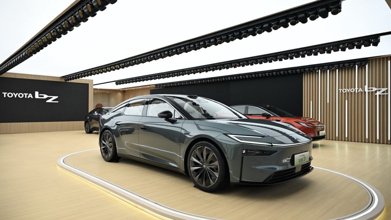 toyota bz7 electric sedan unveiled with flagship size and styling packs avalon ev vibes 13 10