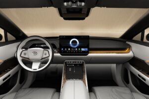 toyota bz7 electric sedan unveiled with flagship size and styling packs avalon ev vibes 16 11