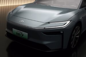 toyota bz7 electric sedan unveiled with flagship size and styling packs avalon ev vibes 8 9