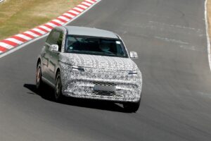 2026 genesis gv90 three row luxury electric suv caught lapping the nurburgring in anger 3 2
