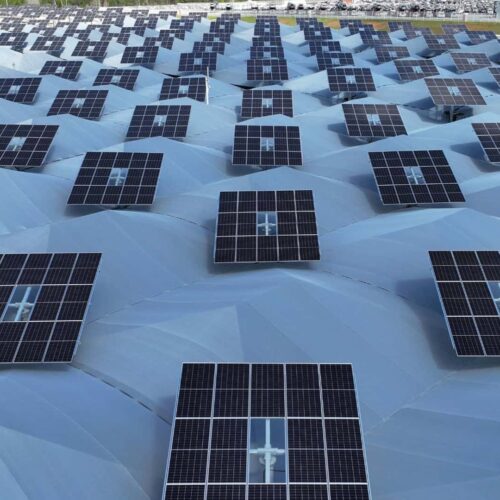 hail protection system with integrated solar panels at kia s georgia factory 4