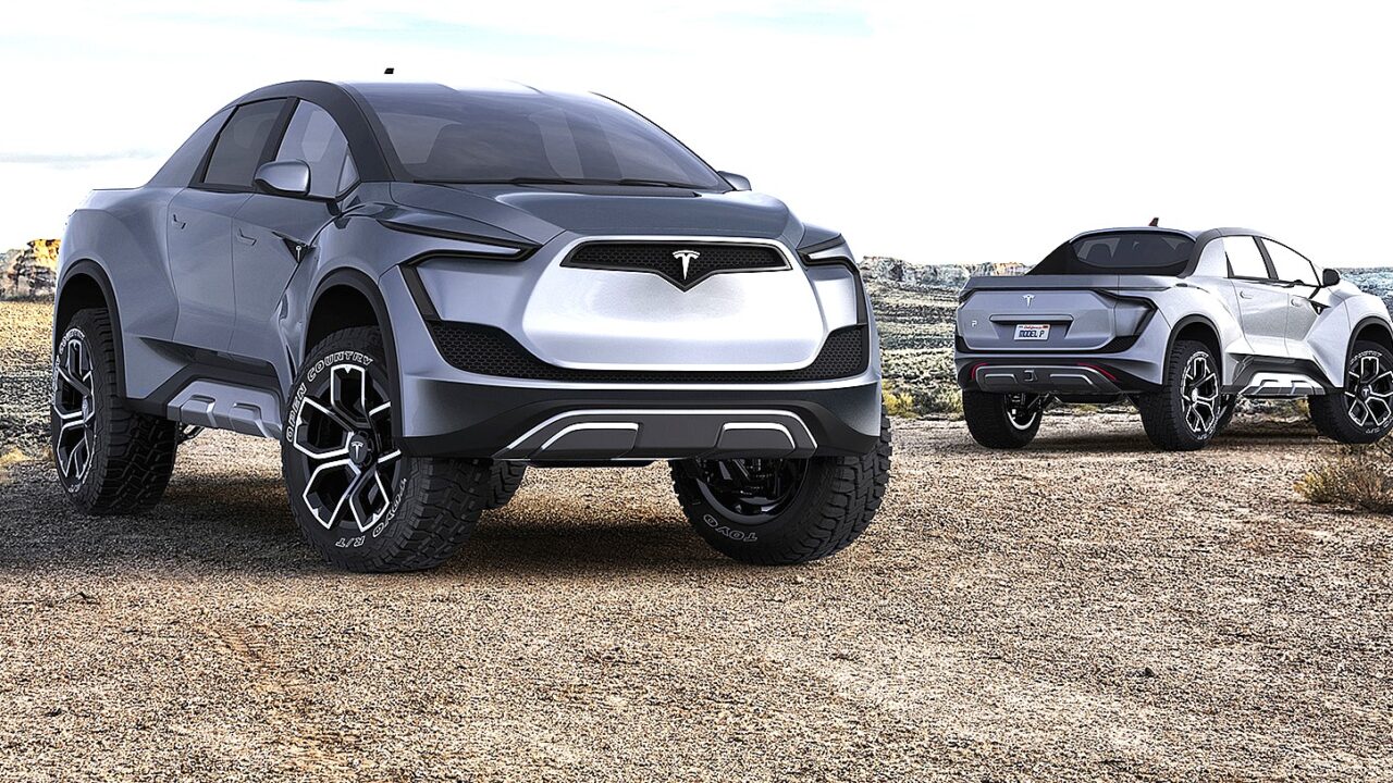 tesla pickup truck 1a 1