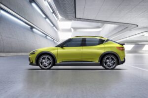 hyundai motor america recalls genesis gv60 electric vehicles over detaching molding 1 4