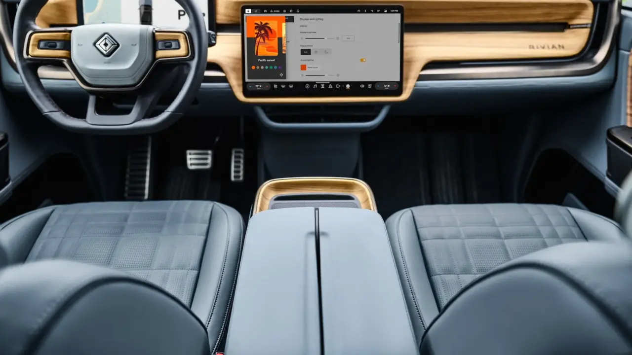 rivian next gen r1 whole dashboard 1