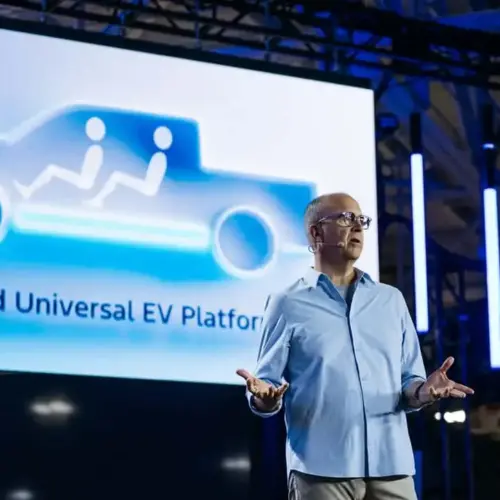 doug field at ford s ev event in louisville kentucky 2