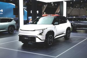 kia ev5 gt snow white pearl motorshow static hires 03 26