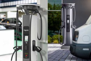 슈나이더, '720kW' 초급속 충전기 출시… 12대 동시 충전, 물류 패러다임 바꾼다 SE DC720 C 6 4