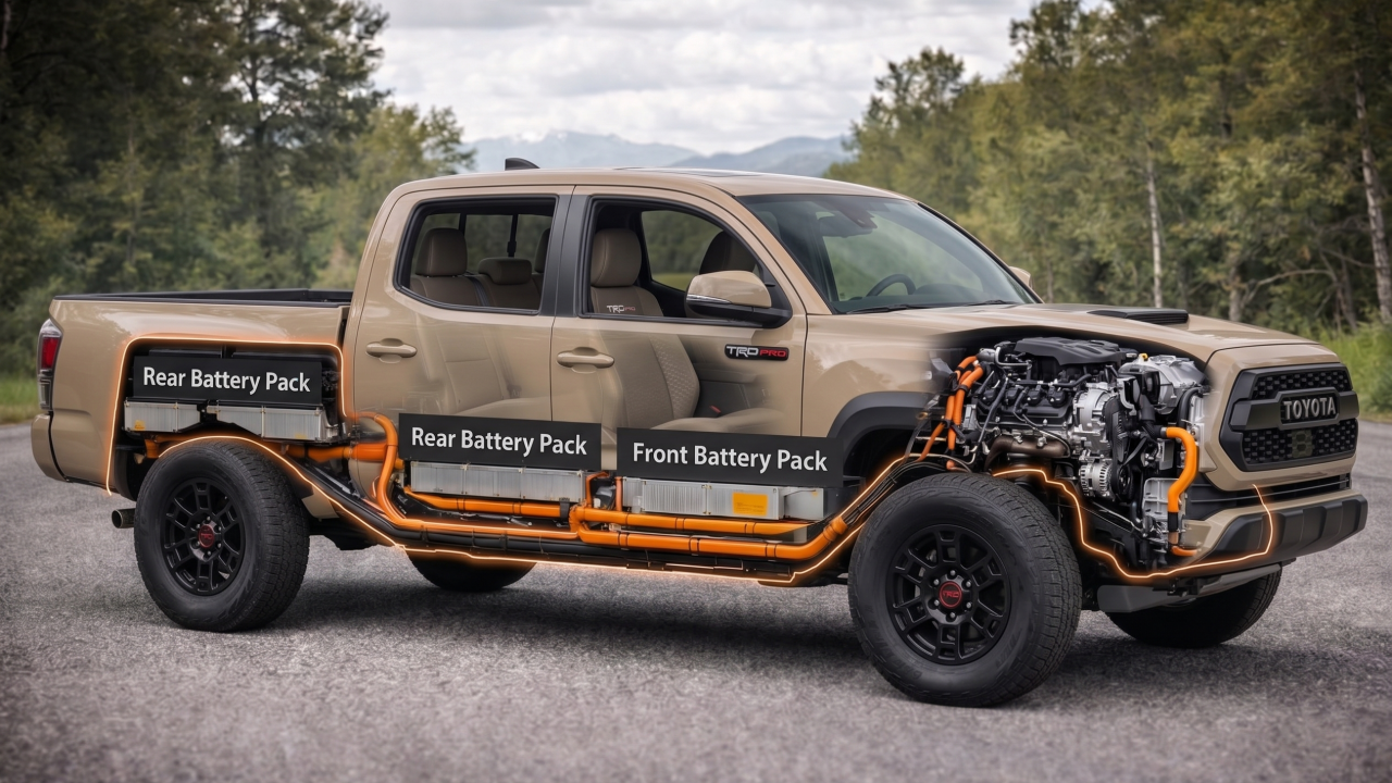 토요타, 픽업트럭 PHEV 특허 출원…타코마에 플러그인 달리나 2